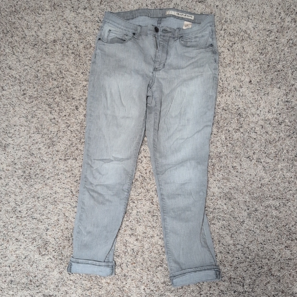 DKNY Women's Light Gray Ankle Jeans